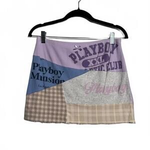 Playboy by PacSun Patchwork Miniskirt